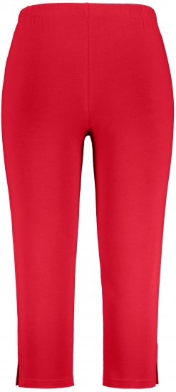Ulla Popken Basic Stretch Knit Capris Red - Jeans & Broeken in Grote Maten – Plus Size - 