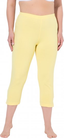 Ulla Popken Basic Stretch Knit Capris Orange - Jeans & Broeken in Grote Maten – Plus Size - 