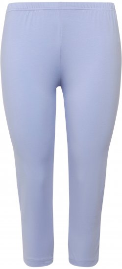 Ulla Popken Basic Stretch Knit Capris Blue - Jeans & Broeken in Grote Maten – Plus Size - 