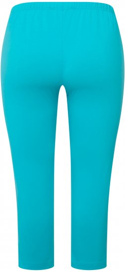 Ulla Popken Basic Stretch Knit Capris Blue - Jeans & Broeken in Grote Maten – Plus Size - 