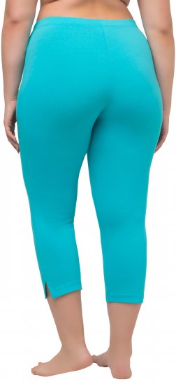Ulla Popken Basic Stretch Knit Capris Blue - Jeans & Broeken in Grote Maten – Plus Size - 