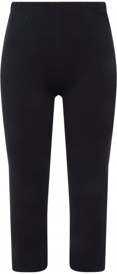 Ulla Popken Basic Stretch Knit Capris Navy - Jeans & Broeken in Grote Maten – Plus Size - 