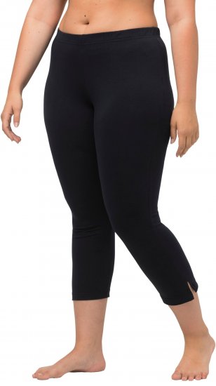 Ulla Popken Basic Stretch Knit Capris Navy - Jeans & Broeken in Grote Maten – Plus Size - 