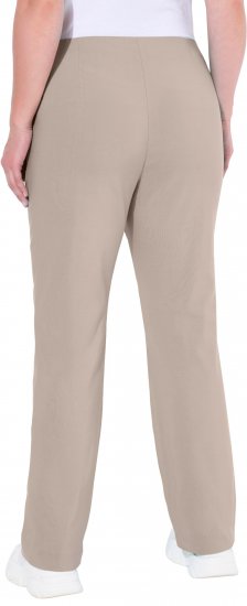 Ulla Popken Classic Stretch Bengaline Comfort Pants Beige - Jeans & Broeken in Grote Maten – Plus Size - 