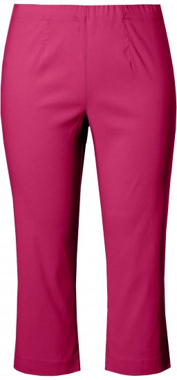 Ulla Popken Stretch Basic Bengaline Capri Pants Pale Lilac - Jeans & Broeken in Grote Maten – Plus Size - 