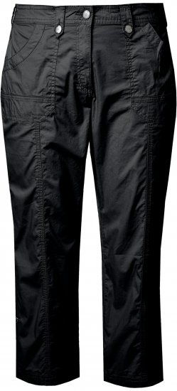 Ulla Popken Roll Tab Hem Stretch Cargo Pants Black - Jeans & Broeken in Grote Maten – Plus Size - 
