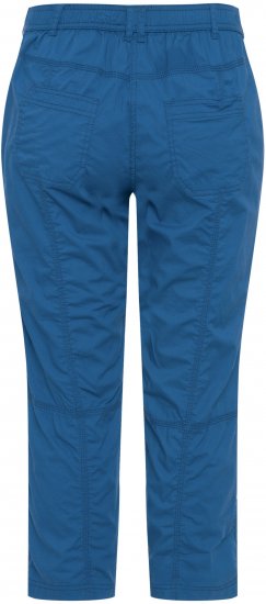 Ulla Popken Roll Tab Hem Stretch Cargo Pants Blue - Jeans & Broeken in Grote Maten – Plus Size - 