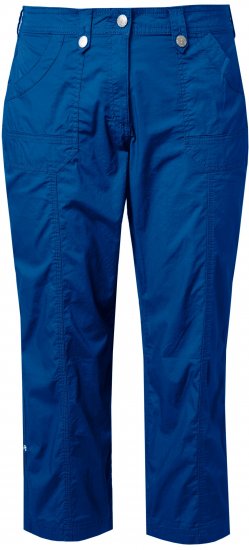 Ulla Popken Roll Tab Hem Stretch Cargo Pants Blue - Jeans & Broeken in Grote Maten – Plus Size - 
