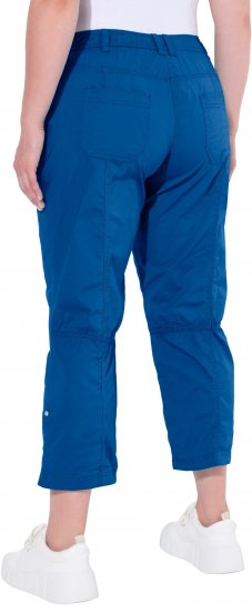 Ulla Popken Roll Tab Hem Stretch Cargo Pants Blue - Jeans & Broeken in Grote Maten – Plus Size - 