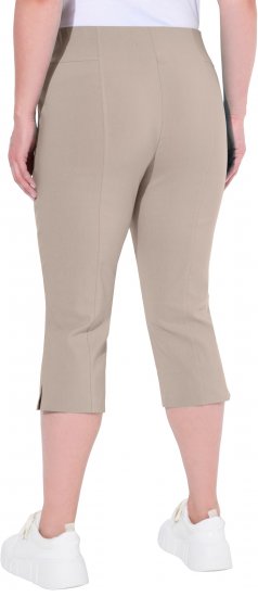 Ulla Popken Bengaline Elastic Waist Stretch Capri Pants Orange - Jeans & Broeken in Grote Maten – Plus Size - 