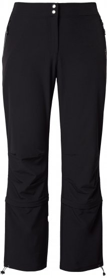 Ulla Popken Zip Off Reflective Detail Funtional Powerstretch Pants Black - Jeans & Broeken in Grote Maten – Plus Size - 
