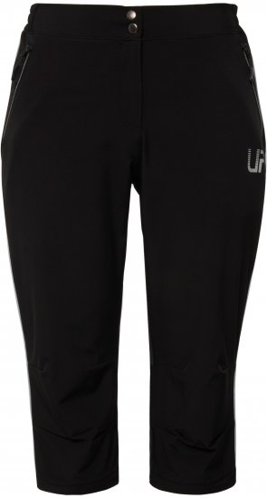 Ulla Popken Zip Off Reflective Detail Funtional Powerstretch Pants Black - Jeans & Broeken in Grote Maten – Plus Size - 