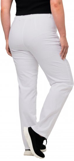 Ulla Popken Summer Pants Mony Snow White - Jeans & Broeken in Grote Maten – Plus Size - 