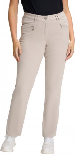 Ulla Popken Summer Pants Mony Beige - Jeans & Broeken in Grote Maten – Plus Size - 
