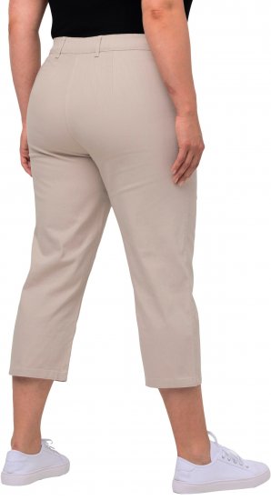 Ulla Popken Mony Stretch Capri Pants Orange - Jeans & Broeken in Grote Maten – Plus Size - 