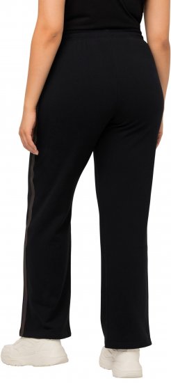 Ulla Popken Holo Detail Sweatpants Black - Jeans & Broeken in Grote Maten – Plus Size - 