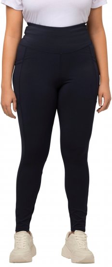 Ulla Popken High Waist Quick Dry Recycled Stretch Leggings Grey - Jeans & Broeken in Grote Maten – Plus Size - 