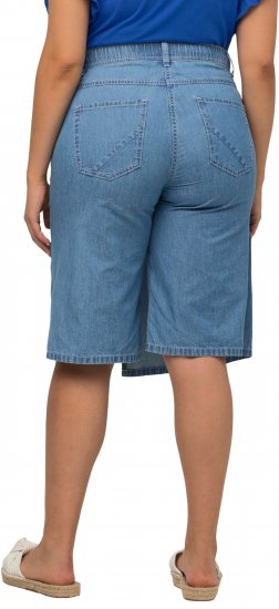 Ulla Popken Denim Wrap Look Skort Blue Denim - Jeans & Broeken in Grote Maten – Plus Size - 
