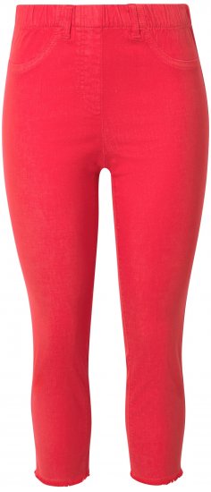 Ulla Popken Stretch Blend Bengaline Pants Neon Red - Jeans & Broeken in Grote Maten – Plus Size - 