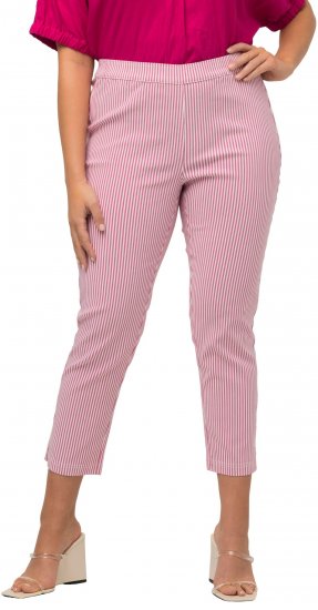 Ulla Popken Stretch Blend Bengaline Pants Pale Lilac - Jeans & Broeken in Grote Maten – Plus Size - 