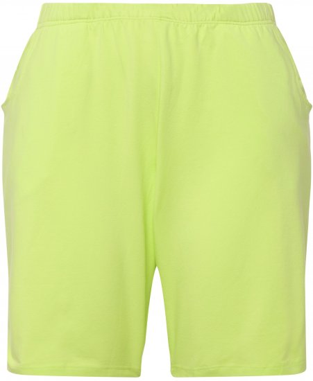 Ulla Popken Stretch Knit Bermuda Shorts Green - Jeans & Broeken in Grote Maten – Plus Size - 