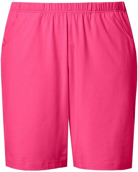 Ulla Popken Stretch Knit Bermuda Shorts Red - Jeans & Broeken in Grote Maten – Plus Size - 
