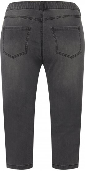 Ulla Popken Basic Capri Sarah Fit Jeans Gray - Jeans & Broeken in Grote Maten – Plus Size - 