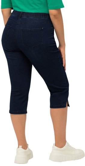 Ulla Popken Basic Capri Sarah Fit Jeans Denim Blue - Jeans & Broeken in Grote Maten – Plus Size - 