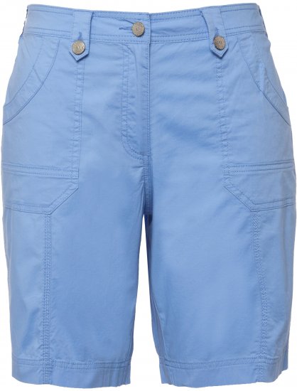 Ulla Popken Cargo Bermuda Shorts Cloud Blue - Jeans & Broeken in Grote Maten – Plus Size - 