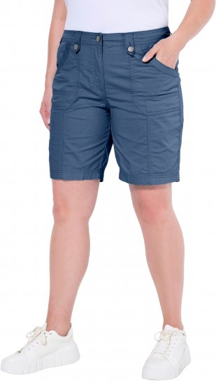 Ulla Popken Cargo Bermuda Shorts Atlantic Blue - Jeans & Broeken in Grote Maten – Plus Size - 
