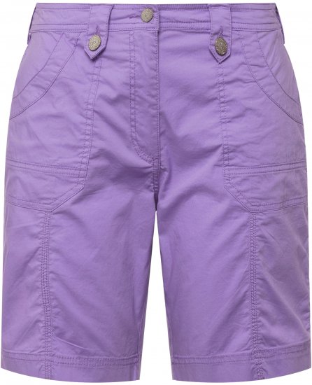 Ulla Popken Cargo Bermuda Shorts Pale Lilac - Jeans & Broeken in Grote Maten – Plus Size - 