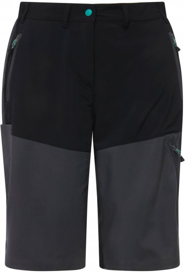Ulla Popken Water Repellent Nordic Walking Shorts Black - Jeans & Broeken in Grote Maten – Plus Size - 