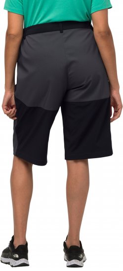 Ulla Popken Water Repellent Nordic Walking Shorts Black - Jeans & Broeken in Grote Maten – Plus Size - 