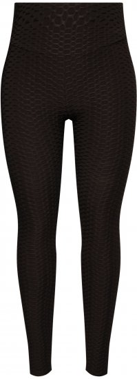 Ulla Popken Textured High Waisted Leggings Grey - Jeans & Broeken in Grote Maten – Plus Size - 