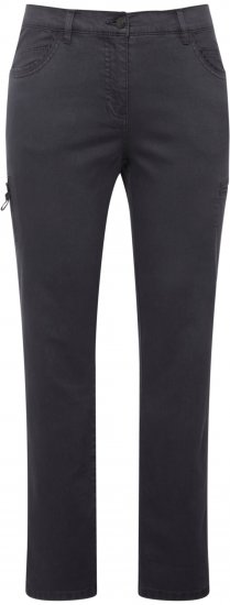 Ulla Popken Stretch Fit 6 Pocket Cargo Pants Black - Jeans & Broeken in Grote Maten – Plus Size - 