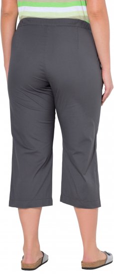 Ulla Popken Cropped Ruby Fit Pants Graphite Grey - Jeans & Broeken in Grote Maten – Plus Size - 