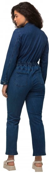 Ulla Popken Denim Boiler Suit Blue Denim - Jeans & Broeken in Grote Maten – Plus Size - 