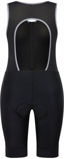 Ulla Popken Padded Cycling Zip Front Bodysuit Black - Jeans & Broeken in Grote Maten – Plus Size - 