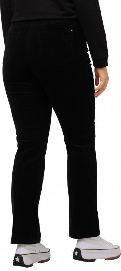Ulla Popken Mandy Corduroy Pants Black - Jeans & Broeken in Grote Maten – Plus Size - 