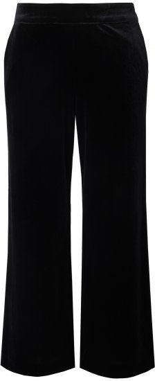 Ulla Popken Velvet Suit Pants Black - Jeans & Broeken in Grote Maten – Plus Size - 