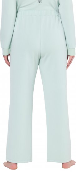 Ulla Popken Box Pleat Stretch Fit Yoga Pants Light Blue - Jeans & Broeken in Grote Maten – Plus Size - 