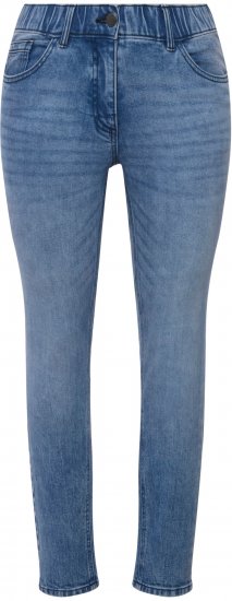 Ulla Popken Distressed Wash Jeans Blue - Jeans & Broeken in Grote Maten – Plus Size - 