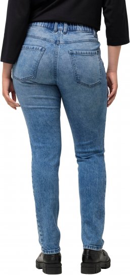 Ulla Popken Distressed Wash Jeans Blue - Jeans & Broeken in Grote Maten – Plus Size - 