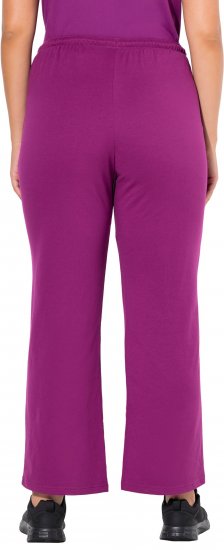 Ulla Popken Straight Leg Joggers Purple - Jeans & Broeken in Grote Maten – Plus Size - 