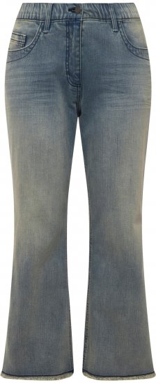 Ulla Popken Fringed Leg Mandy Jeans Blue - Jeans & Broeken in Grote Maten – Plus Size - 
