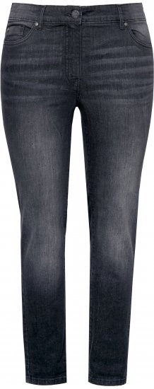 Ulla Popken Rhinestone Detail Stretch Fit Jeans Black - Jeans & Broeken in Grote Maten – Plus Size - 