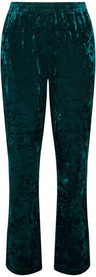 Ulla Popken Velvet Elastic Waist Pants Green - Jeans & Broeken in Grote Maten – Plus Size - 