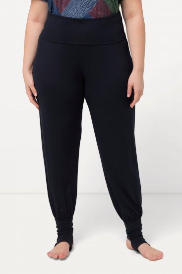 Ulla Popken Stirrup Yoga Pants Navy - Jeans & Broeken in Grote Maten – Plus Size - 