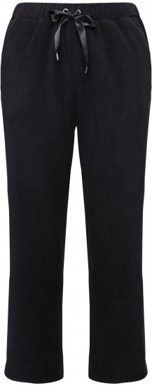 Ulla Popken Fleece Loungewear Pants Black - Jeans & Broeken in Grote Maten – Plus Size - 