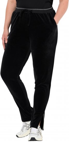 Ulla Popken Velvet Leggings Black - Jeans & Broeken in Grote Maten – Plus Size - 
